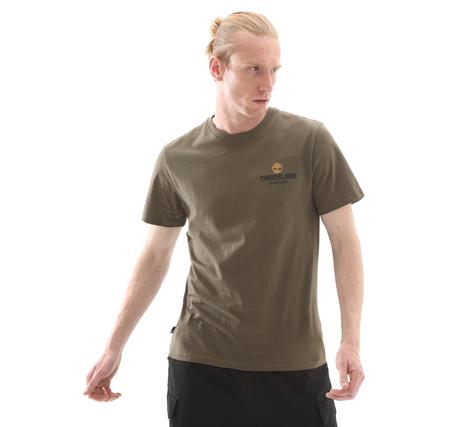 Timberland Work Inspired Back Graphic Tee Erkek T-Shirt Yeşil