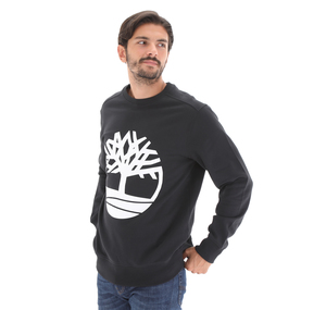 Timberland Yc Core Tree Logo Crew Neck Sweatshirt Erkek Sweatshirt Siyah