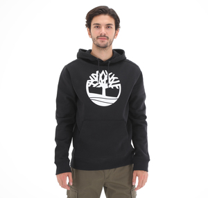Timberland Yc Core Tree Logo Pull Over Hoodie (Bru Erkek Sweatshirt Siyah
