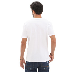 Timberland Ss Linear Logo Camo T Erkek T-Shirt Beyaz