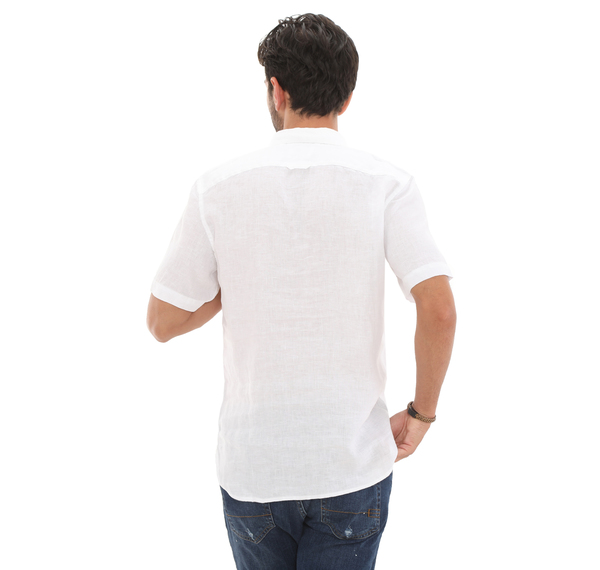 Timberland Ss Linen Shirt Erkek Gömlek Beyaz Timberland Ss Linen Shirt Erkek Gömlek Beyaz