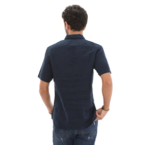 Timberland Ss Linen Shirt Erkek Gömlek Lacivert