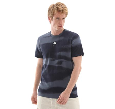 Under Armour Curry Hvyweight Logo Tee Erkek T-Shirt Siyah