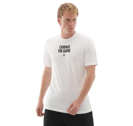 Under Armour Curry Playable Tee 1 Erkek T-Shirt Beyaz