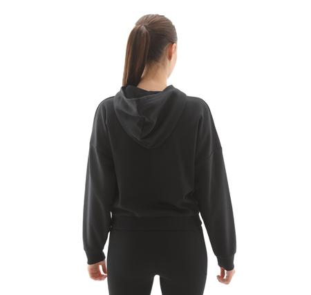 Under Armour Rival Flc Piped Hz Hoodie Kadın Sweatshirt Siyah