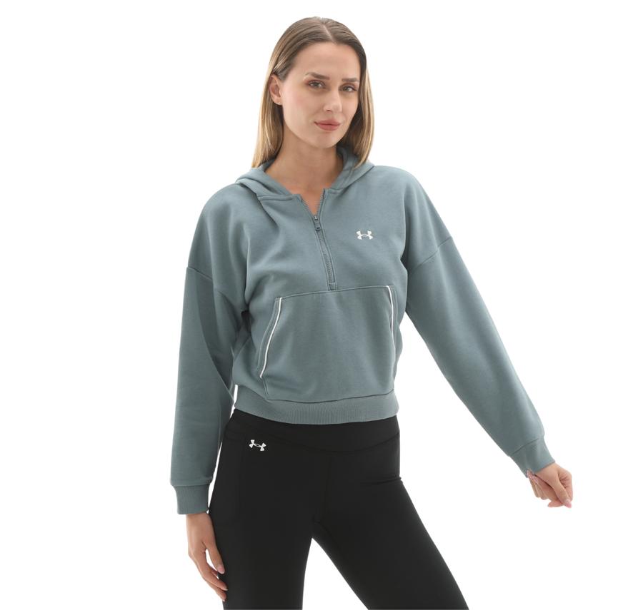 Under Armour Rival Flc Piped Hz Hoodie Kadın Sweatshirt Turkuaz Under Armour Rival Flc Piped Hz Hoodie Kadın Sweatshirt Turkuaz