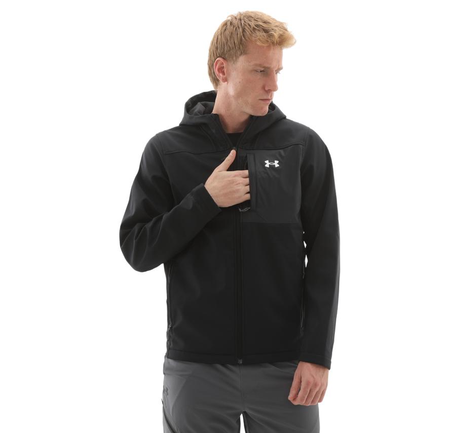 Under Armour Shıeld Hooded Jacket Erkek Ceket Siyah Under Armour Shıeld Hooded Jacket Erkek Ceket Siyah