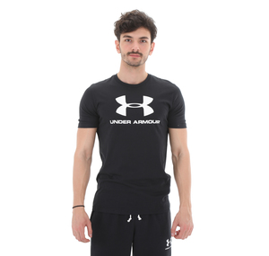 Under Armour Sportstyle Logo Ss Erkek T-Shirt Siyah