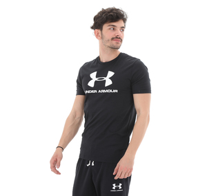 Under Armour Sportstyle Logo Ss Erkek T-Shirt Siyah