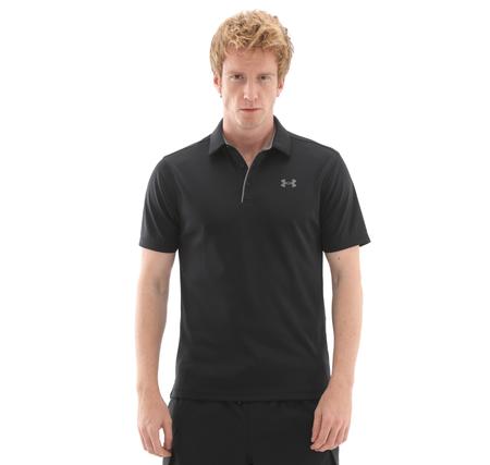 Under Armour Tech Polo Erkek T-Shirt Siyah