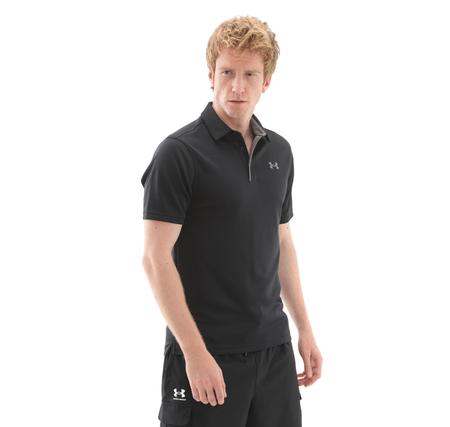 Under Armour Tech Polo Erkek T-Shirt Siyah