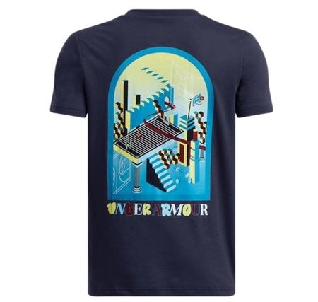 Under Armour Ua B Portal Logo Ss Çocuk T-Shirt Lacivert