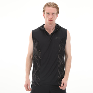 Under Armour Ua Baselıne Tank Hoodıe Erkek T-Shirt Siyah