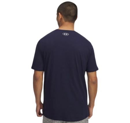 Under Armour Ua Camo Chest Strıpe Ss Erkek T-Shirt Lacivert