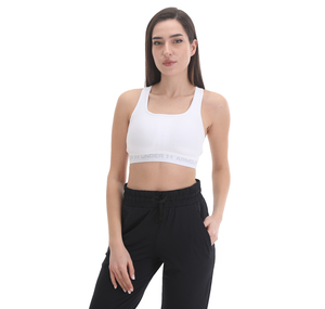 Under Armour Ua Crossback Mid Bra Kadın Büstiyer Krem