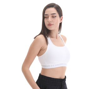 Under Armour Ua Crossback Mid Bra Kadın Büstiyer Krem
