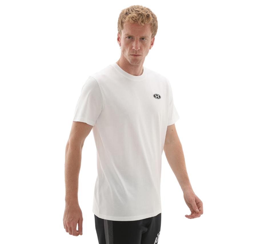 Under Armour Ua Hw Lc Patch Ss Erkek T-Shirt Beyaz Under Armour Ua Hw Lc Patch Ss Erkek T-Shirt Beyaz