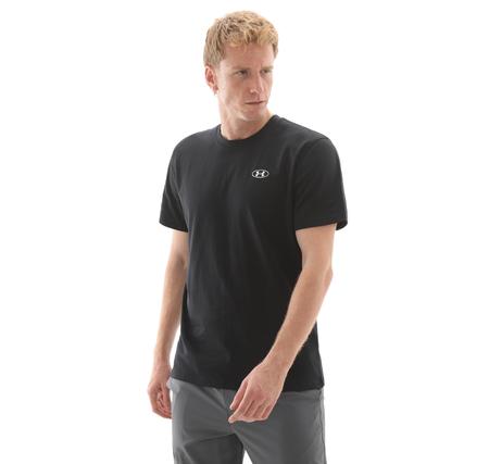 Under Armour Ua Hw Lc Patch Ss Erkek T-Shirt Siyah