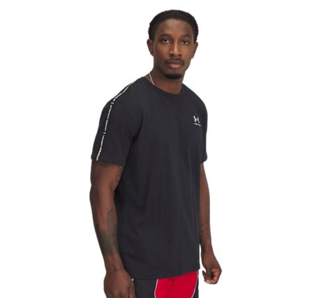 Under Armour Ua Icon Hwt Tee Taping Erkek T-Shirt Siyah