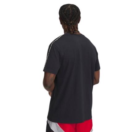 Under Armour Ua Icon Hwt Tee Taping Erkek T-Shirt Siyah