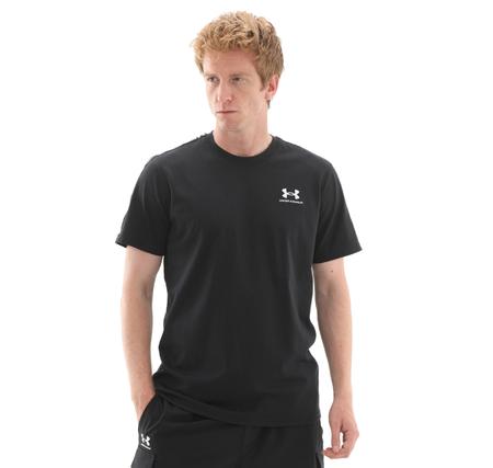 Under Armour Ua Icon Hwt Tee Taping Erkek T-Shirt Siyah