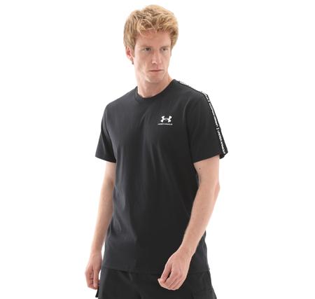 Under Armour Ua Icon Hwt Tee Taping Erkek T-Shirt Siyah