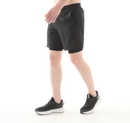 Under Armour Ua Launch 7'' 2-In-1 Shorts Erkek Şort Ve Kapri Siyah