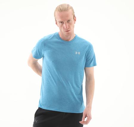 Under Armour Ua Launch Camo Shortsleeve Erkek T-Shirt Mavi