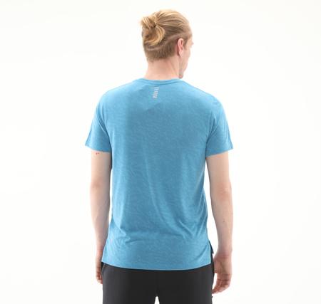Under Armour Ua Launch Camo Shortsleeve Erkek T-Shirt Mavi