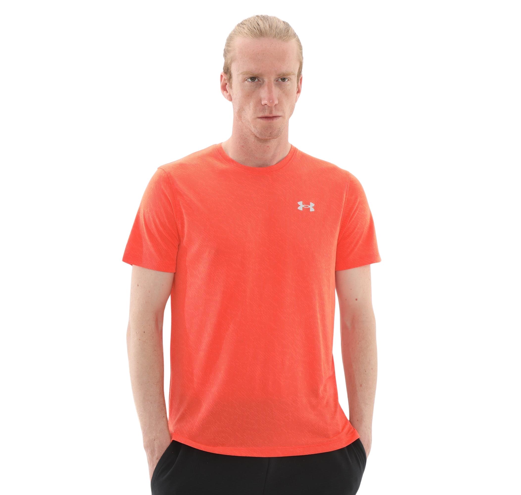 Мужская футболка Under Armour Ua Launch Camo Shortsleeve Turuncu для бега