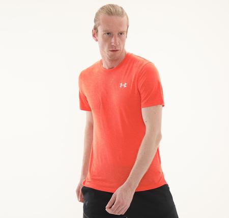 Under Armour Ua Launch Camo Shortsleeve Erkek T-Shirt Turuncu