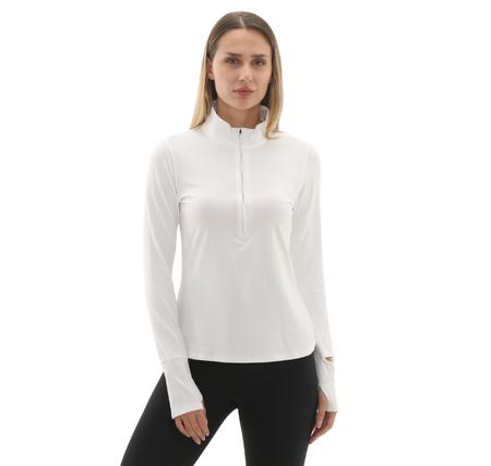 Under Armour Ua Launch Pro Half Zip Kadın Sweatshirt Beyaz Under Armour Ua Launch Pro Half Zip Kadın Sweatshirt Beyaz