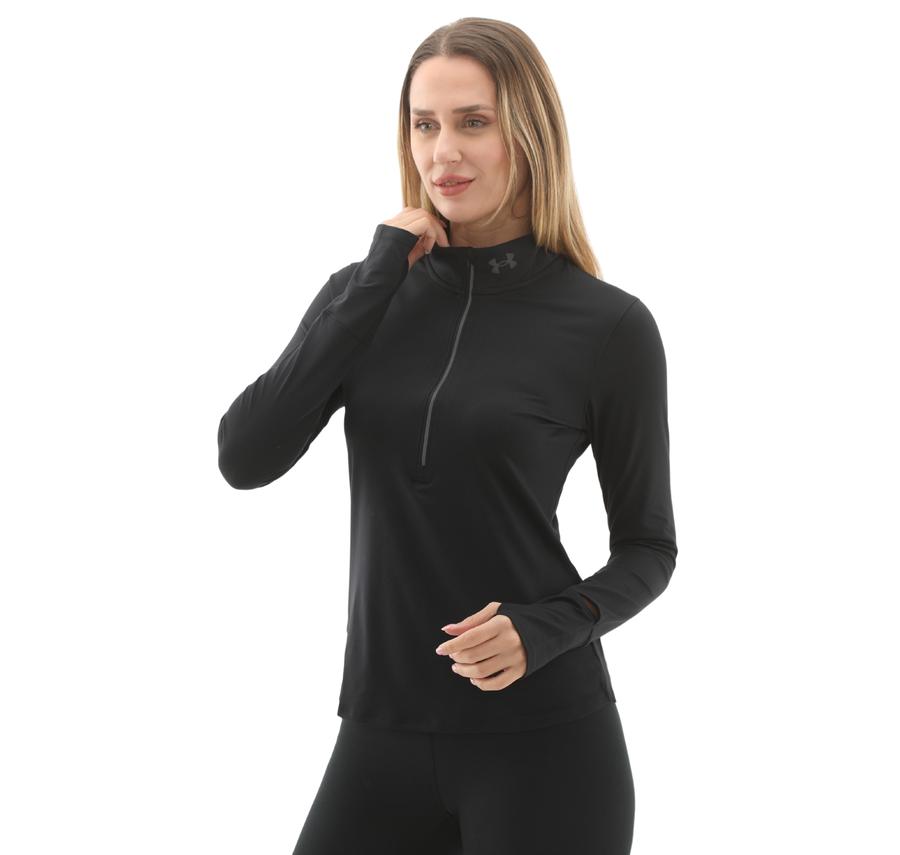 Under Armour Ua Launch Pro Half Zip Kadın Sweatshirt Siyah Under Armour Ua Launch Pro Half Zip Kadın Sweatshirt Siyah