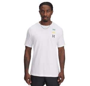 Under Armour Ua M 60-40S Evol Logo Ss Erkek T-Shirt Beyaz