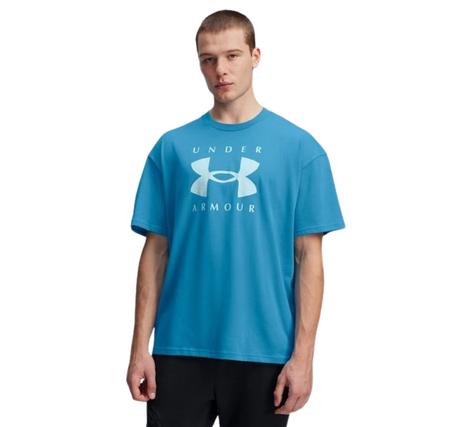 Under Armour Ua M Hw Os Branded Ss Erkek T-Shirt Mavi