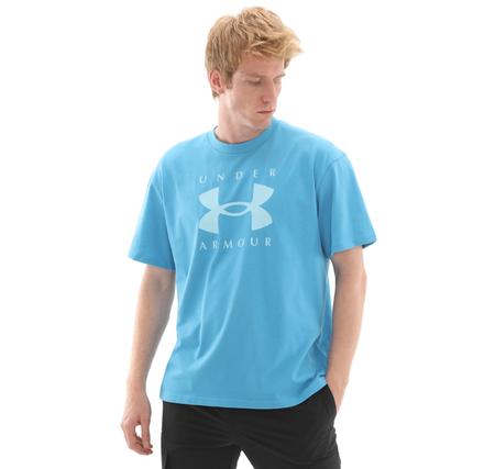 Under Armour Ua M Hw Os Branded Ss Erkek T-Shirt Mavi