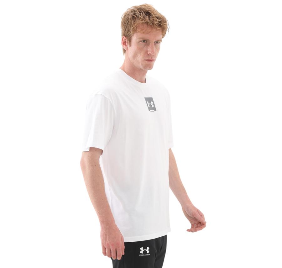 Under Armour Ua M Hw Os Sm Box Ss Erkek T-Shirt Beyaz Under Armour Ua M Hw Os Sm Box Ss Erkek T-Shirt Beyaz
