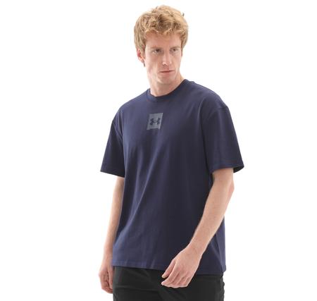 Under Armour Ua M Hw Os Sm Box Ss Erkek T-Shirt Lacivert