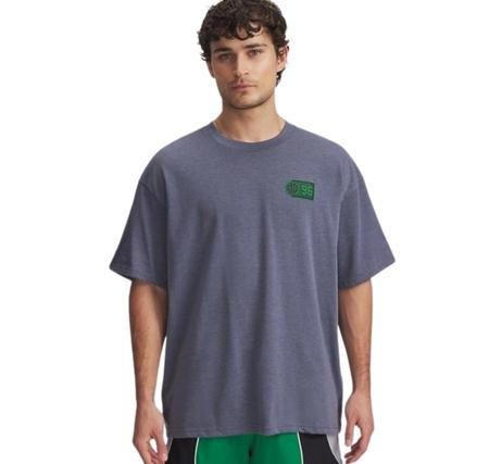 Under Armour Ua M Hwt Hoops Courtside Ss Erkek T-Shirt Lacivert