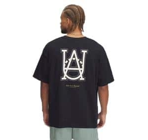 Under Armour Ua M Hwt Hoops Courtside Ss Erkek T-Shirt Siyah