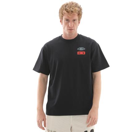 Under Armour Ua M Hwt Hoops Mix Tape Ss Erkek T-Shirt Siyah