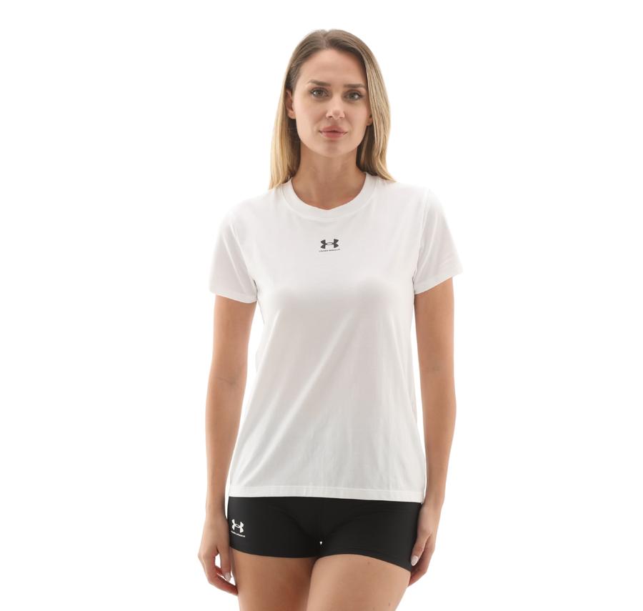 Under Armour Ua Rival Core Ss Kadın T-Shirt Beyaz Under Armour Ua Rival Core Ss Kadın T-Shirt Beyaz