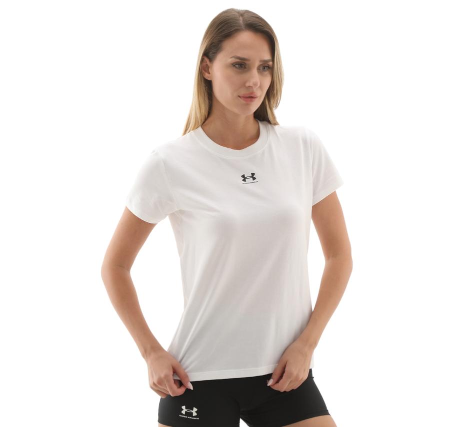 Under Armour Ua Rival Core Ss Kadın T-Shirt Beyaz Under Armour Ua Rival Core Ss Kadın T-Shirt Beyaz