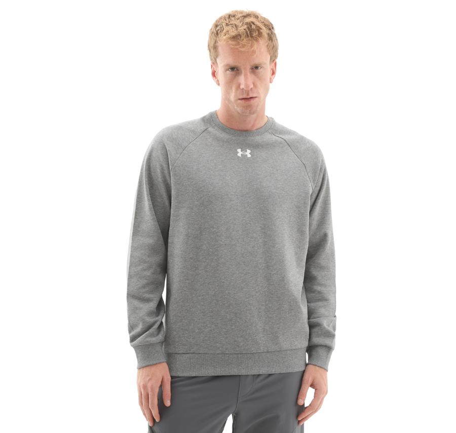 Under Armour Ua Rival Fleece Crew Erkek Sweatshirt Gri Under Armour Ua Rival Fleece Crew Erkek Sweatshirt Gri