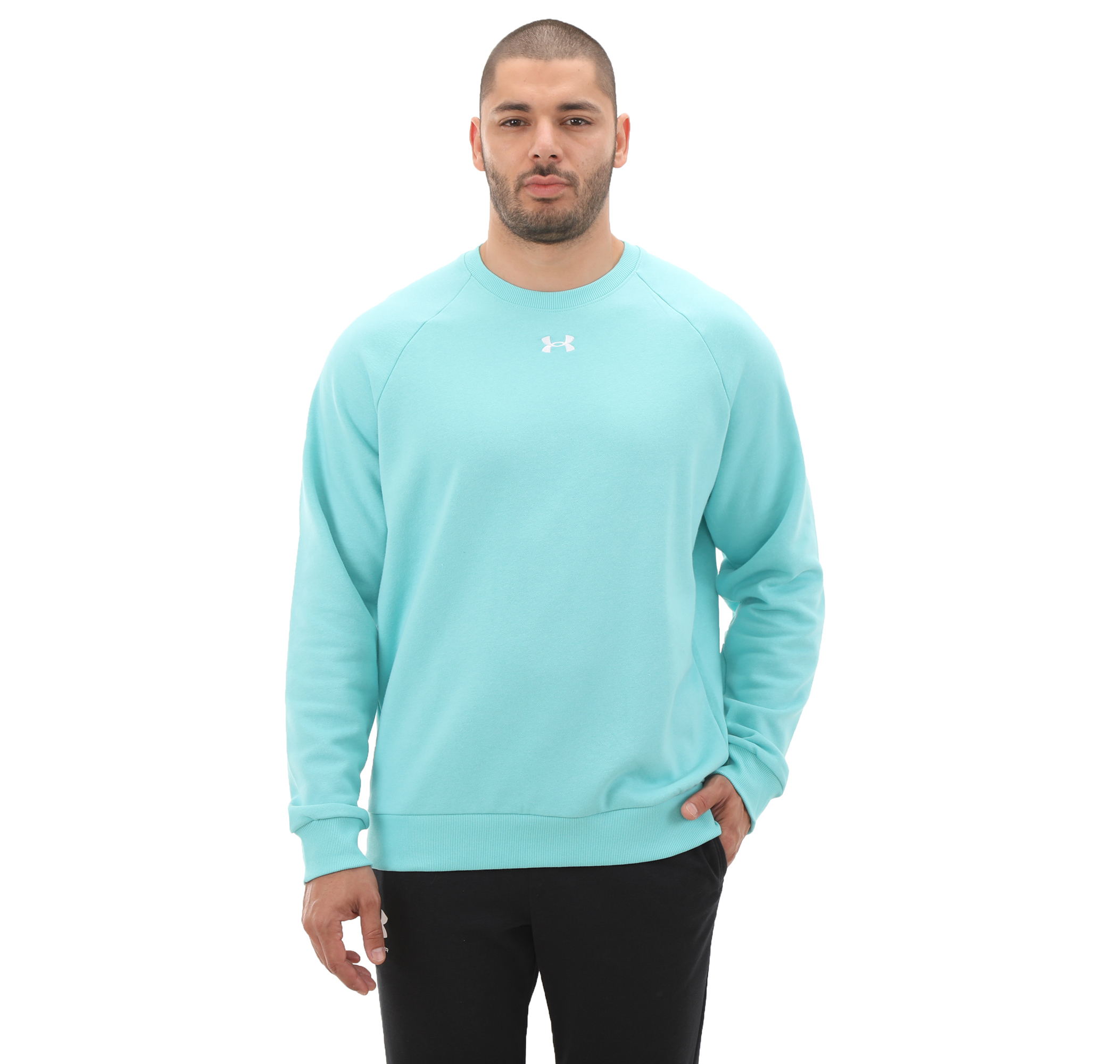 Мужской свитшот Under Armour Ua Rival Fleece Crew Turkuaz