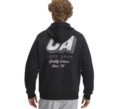 Under Armour Ua Rival Fleece Hbr Logo Hd Erkek Sweatshirt Siyah
