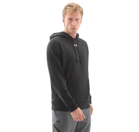 Under Armour Ua Rival Fleece Hoodie Erkek Sweatshirt Siyah