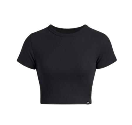 Under Armour Ua Rival Rib Baby Tee Kadın T-Shirt Siyah