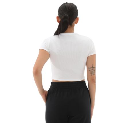 Under Armour Ua Rival Rib Baby Tee Kadın T-Shirt Beyaz