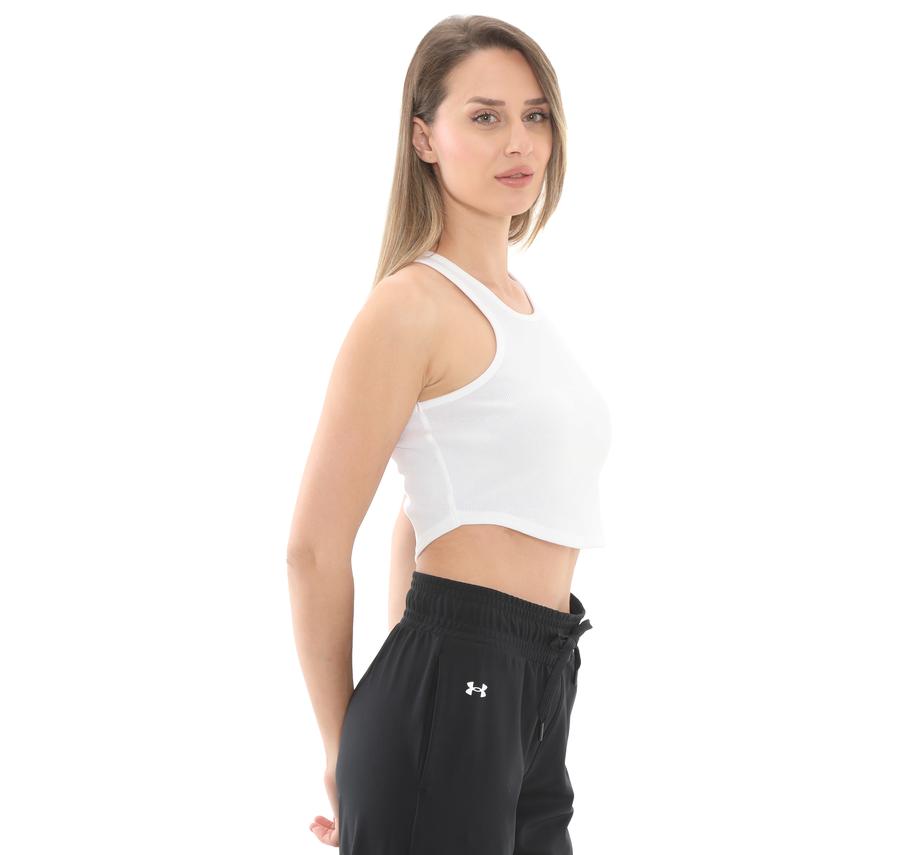 Under Armour Ua Rival Rib Tank Kadın T-Shirt Beyaz Under Armour Ua Rival Rib Tank Kadın T-Shirt Beyaz